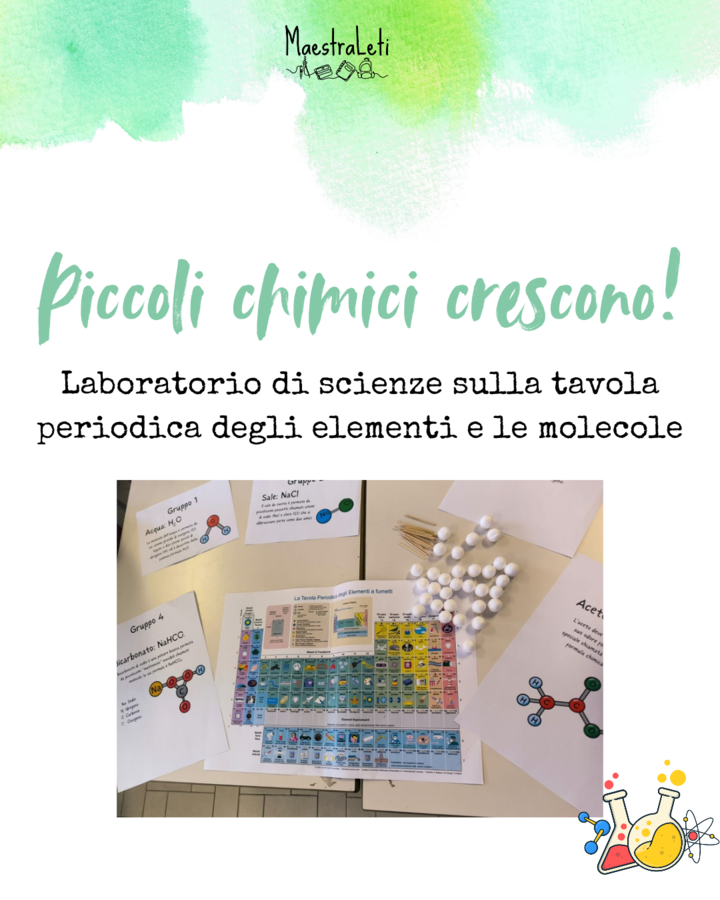 Laboratorio di scienze: La tavola periodica degli elementi e le molecole