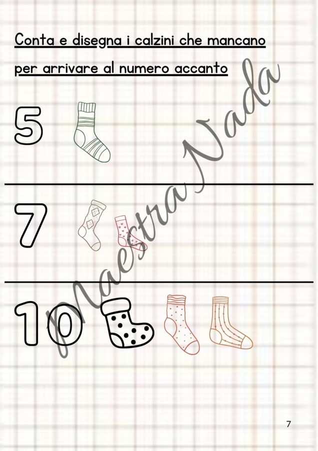 Giornata dei calzini spaiati matematica classe prima scuola primaria