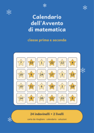 Calendario dell'Avvento di matematica classe prima e seconda