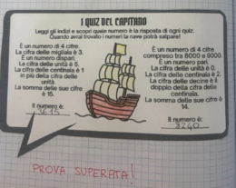 Quaderno di settembre di matematica in classe quarta: accoglienza e ripasso.