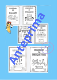 Kit 47 Copertine per Quaderni della Scuola Primaria da Colorare (Tutte le Materie)