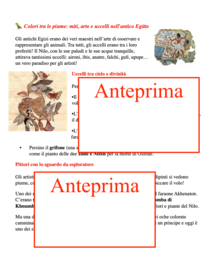 Colori tra le piume miti, arte e uccelli nell'antico Egitto