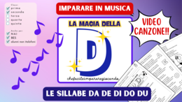 LETTERA D – SILLABE DA DE DI DO DU – TESTO E CANZONE – VIDEO