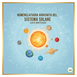 Nomenclatura scientifica Montessori: Carte del Sistema Solare