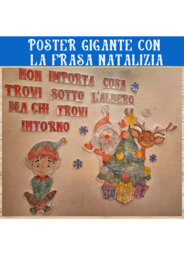 POSTER GIGANTE CON LA FRASA NATALIZIA