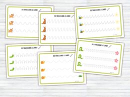 60 Schede di Pregrafismo e Tratteggio per Scuola Infanzia e Prima Elementare | Attività di Motricità Fine, Controllo della Matita e Disegni da Colorare | Prerequisiti Scrittura (PDF Stampabile No Prep)