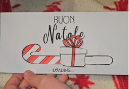 Biglietto di auguri di natale fai da te per bambini - Aspettando il Natale