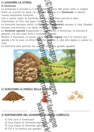 PRIMAVERA - Testi di lettura e comprensione