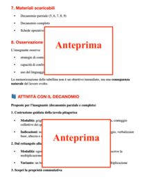 Decanomio: Tabelline geometriche visive e manipolative con griglie stampabili, carte attività e guida insegnanti