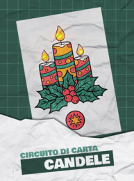 Circuito di carta - Candele natalizie