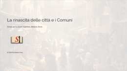 La rinascita delle città e i Comuni: Lezione Completa (Slide PPTX + Verifica e Soluzioni)