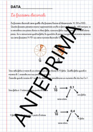 Dalle frazioni ai numeri decimali/porzione di quaderno classe quarta