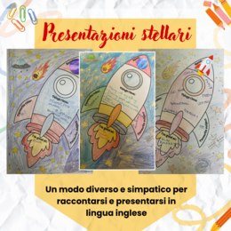 Presentazioni stellari: scheda per presentarsi in inglese, tema spazio (classe quinta)
