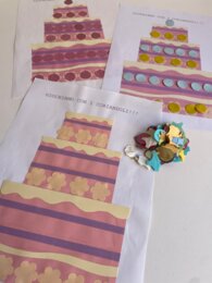 GIOCHIAMO CON I CORIANDOLI -LA TORTA