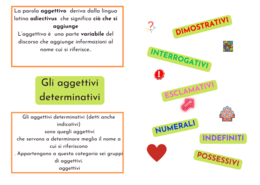 Gli aggettivi determinativi