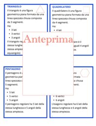 Pack Poligoni: Dalla Scoperta Visiva alla Formula dell’Area-  classificazione, nomenclatura, successione e deduzione dell'area+ carte operative