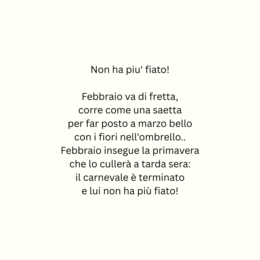 Non ha piu' fiato! filastrocca