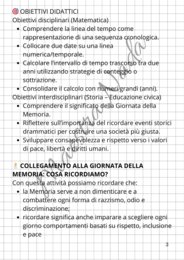 La giornata della memoria (attività di matematica classe quarta/quinta primaria)