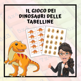 🦕 IL GIOCO DEI DINOSAURI DELLE TABELLINE 🦖