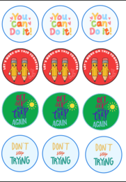 English motivational stickers