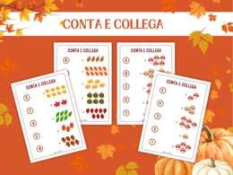 Schede Autunnali Conteggio Matematica per Infanzia e Prima Elementare | Attività Numeri 1–10 | Schede Didattiche Stampabili, Giochi Matematici, Conta e Collega, Conta e Colora, I SPY Autunno, Early Algebra, No Prep (5-7 anni)