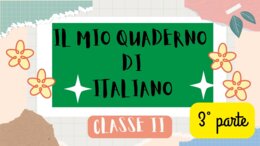 QUADERNO DI ITALIANO per la classe 2^ - 3° PARTE -