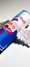 "NONN*BULL EnergyDrink per nonni con le ali" - Lattina + Ali + 3Cannucce