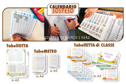 "CALENDARIO SOSPESO. Kit TABELLE" TabeMETEO - TabeLLETTA - TabeLLOTTA