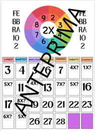 Calendario 2025 / calcoli e tabelline