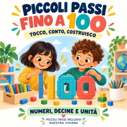PICCOLI PASSI FINO A 100 — TOCCO, CONTO, COSTRUISCO. Collana Sostegno