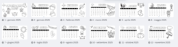 CALENDARIO DA COLORARE