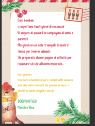 COMPITI DELLE VACANZE NATALE CLASSE SECONDA