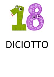 Librone per i numeri da 1 a 20 - sostegno