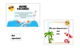 Biglietto augurale "Buone Vacanze"