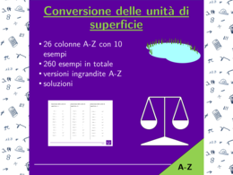 Conversione delle unità di superficie | fisica | 26 colonne