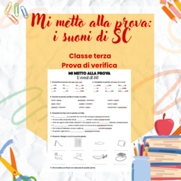 Test i suoni di SC - classe terza