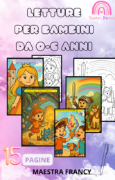 LETTURE BAMBINI E DISEGNI DA COLORARE 15 PAGINE