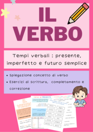 I verbi - presente, imperfetto, futuro