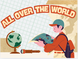 ALL OVER THE WORLD! Countries, nationalities and flags, inglese classe quarta.