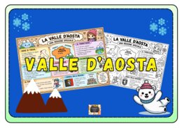 MAPPA CONCETTUALE - LA VALLE D'AOSTA: a colori e in b/n -