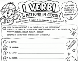 Didattica a stazioni sui verbi_classe terza