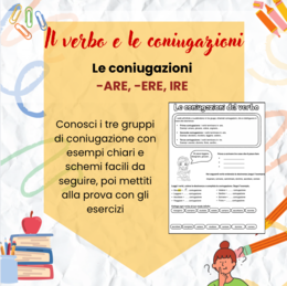 Il verbo e le coniugazioni - classe terza