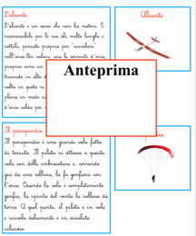 I velivoli; 23 carte didattiche per scoprire 11 velivoli; attività di lettoscrittura