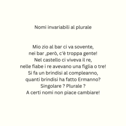 Nomi invariabili al plurale