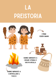 MINI KIT STORIA CLASSE TERZA | La Preistoria, Paleolitico e Neolitico.