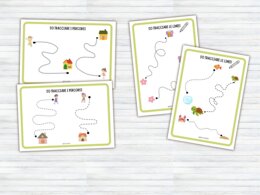 60 Schede di Pregrafismo e Tratteggio per Scuola Infanzia e Prima Elementare | Attività di Motricità Fine, Controllo della Matita e Disegni da Colorare | Prerequisiti Scrittura (PDF Stampabile No Prep)