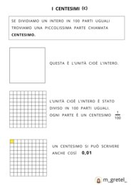 I NUMERI DECIMALI: I CENTESIMI