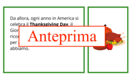 Thanksgiving day; un percorso in 5 carte per viaggiare nella storia e nella gratitudine; classi I/V