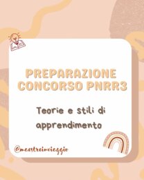 Teorie e stili di apprendimento