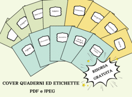COVER PASTELLO ED ETICHETTE PER QUADERNONI